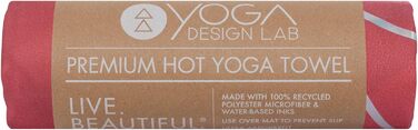 Рушник для йоги Hot Yoga від Yoga Design Lab | Антиковзкий, легкий, з переробленої мікрофібри, швидковисихаючий, для гарячої йоги, спорту, подорожей (Celestial, Iris)