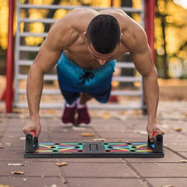Тренувальна дошка Push-Up Rack Board 12-в-1: багатофункціональний портативний тренажер для дому