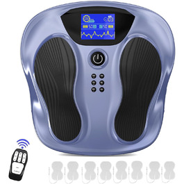 Creliver Medic Pro стимулятор кровообігу для ніг та стоп, EMS і TENS масажер проти втоми та болю, покращує циркуляцію крові, зменшує судоми, сіро-фіолетовий