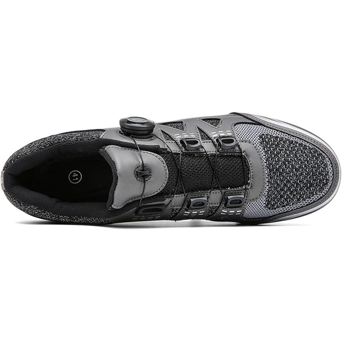 Велосипедні черевики MTB для чоловіків та жінок, сумісні з SPD, з шипами, дихаючі, зносостійкі, сірі (43 EU)