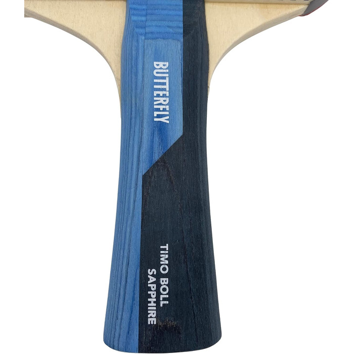 Настільний тенісний ракетка Butterfly Timo Boll Sapphire, ITTF сертифікат, накладка Addoy 1,7 мм, для амбітних гравців, чорний/синій