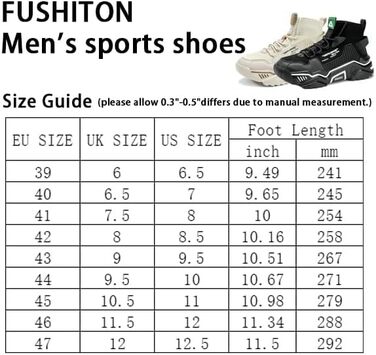 Чоловічі спортивні кросівки FUSHITON для занять спортом, фітнесу та активного відпочинку (43 EU, сірий)