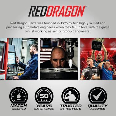 Професійний набір дротиків RED DRAGON Peter Wright Snakebite PL15 Medusa з вольфраму, з оперенням і стрижнями