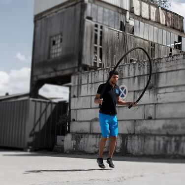 Тренувальний важкий скакалка aerobis Battle Jump Rope 3 м, 40 мм для фітнесу та схуднення