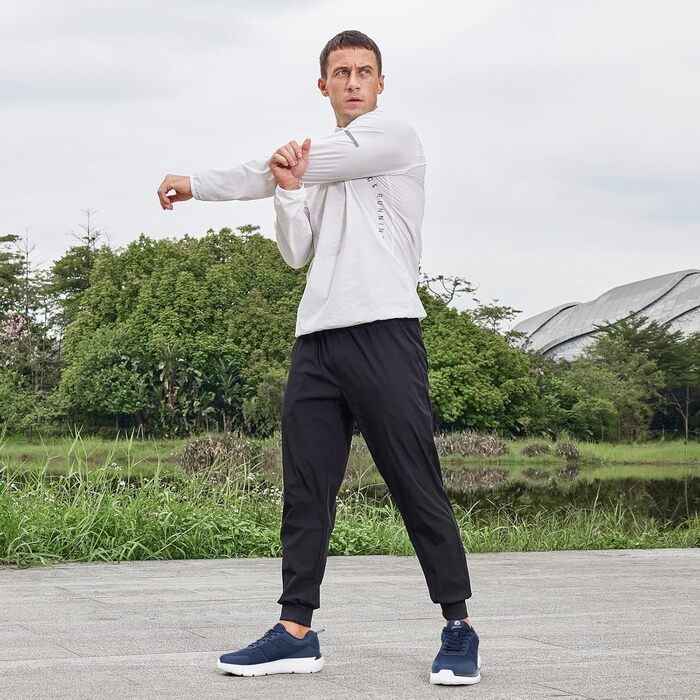 Чоловічі кросівки для ходьби FitVille з широкою колодкою, легкі, для відпочинку, з амортизацією, поверненням енергії, для фітнесу, дихаючі, для залу, гнучкі, розмір 40-50, колір: темно-синій