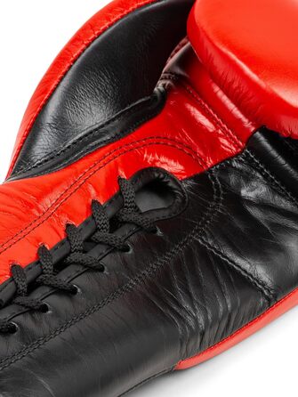 Боксерські рукавички BenLee Typhoon 08 oz Red/Black з натуральної шкіри