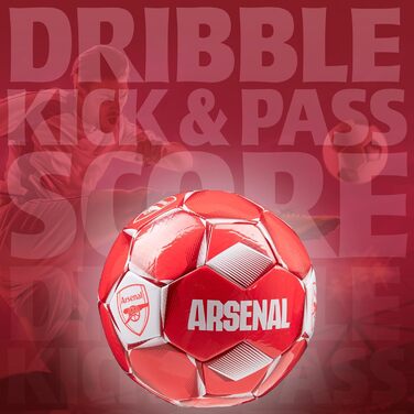 Офіційний футбольний м'яч Arsenal FC, розмір 4, червоний, ліцензія клубу, подарунок для фанатів