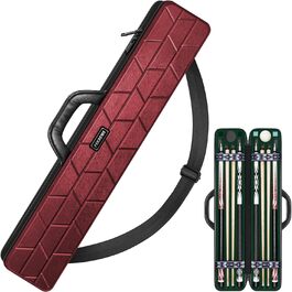 Чохол для більярдного кия Pool-Queue-Tasche: міцний кейс на 10 київ з м'якою шкіряною ручкою та плечовим ременем, для перенесення, чоловічий, однотонний (Getaway Solids)