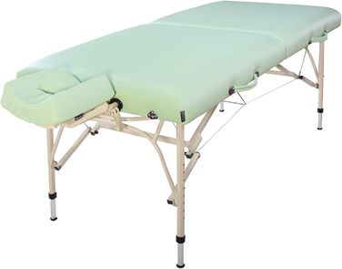 Масажний стіл Master Massage Bel Air 71 см, алюмінієвий, легкий, для транспортування, салон, спа, зелений