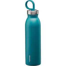 Термобутилка Aladdin Chilled Colour 0.55L з нержавіючої сталі, синя, вакуумна ізоляція, 9 годин зберігає холод, без BPA, можна мити в посудомийці