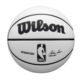М'яч для баскетболу Wilson NBA з автографом, білий/коричневий, розмір 17.8-74.9 см