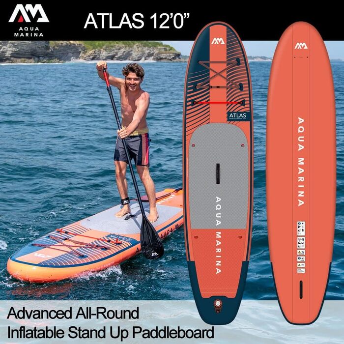 SUP дошка Aqua Marina Atlas 3.6м Преміум надувна з пакетом аксесуарів