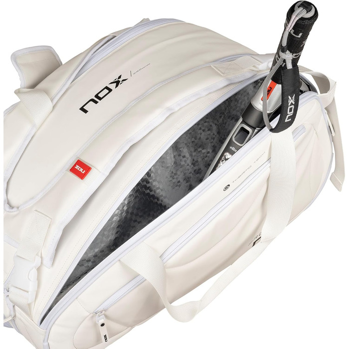 Сумка для падельної ракетки Nox Pro Series Weiss, біла