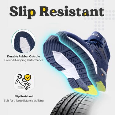 Чоловічі кросівки для бігу FitVille Extra Wide (X-Weit) - широкі, зручні, блакитні (50 EU)