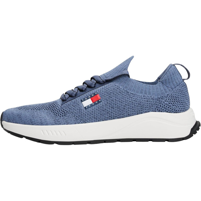 Футболка Tommy Jeans Runner Knitted Em0em01580 (42 EU, Сіро-блакитний)