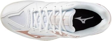 Волейбольне взуття Mizuno Lightning Star Z6 Jr для дітей, унісекс, блакитний, білий, червоний, коричневий, сатин