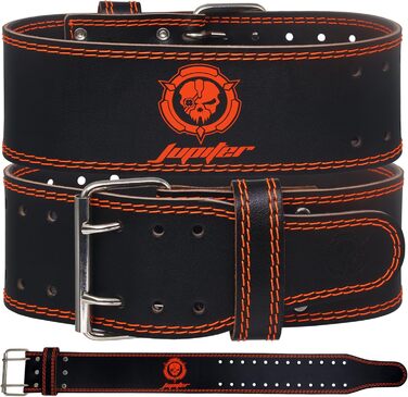 Пояс для важкої атлетики з екошкіри, 6 мм, підтримка спини, подвійна застібка, для важкої атлетики, пауерліфтингу, присідань та станової тяги, XX-Large, помаранчевий/червоний, візерунок 'Захід сонця'