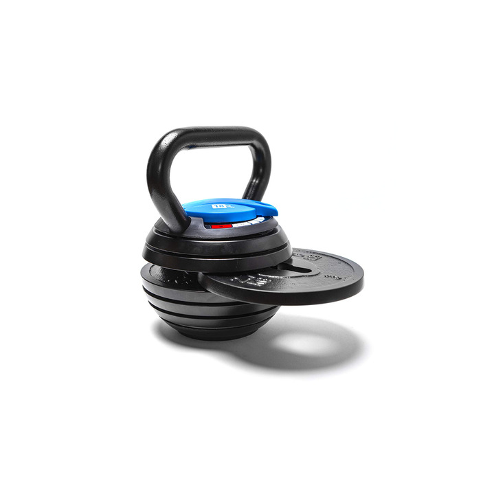 BRAINGAIN Smart Kettlebell регульована 3-18 кг, 7-в-1 | 7 рівнів ваги (3, 5.5, 8, 11, 13.5, 16, 18 кг) | Для домашніх тренувань, компактний дизайн