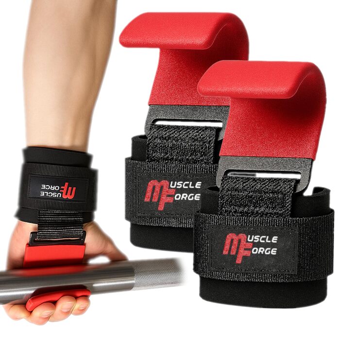 Набори для тяги з гаком для чоловіків, 2 шт. - для важкої атлетики та пауерліфтингу, 8 мм