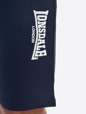 Чоловічі спортивні шорти Lonsdale Norale Passfor Fringford, темно-сині з білим, розмір XL