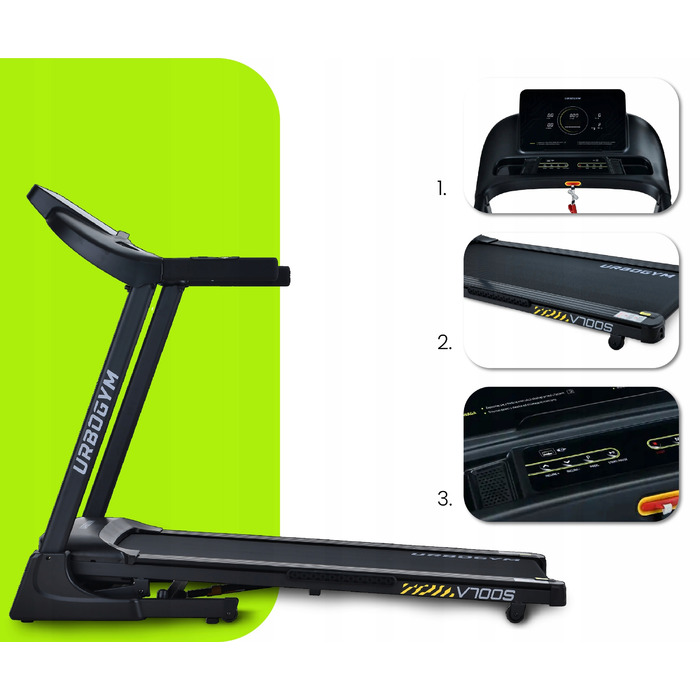 Електрична бігова доріжка Urbogym V700S (до 140 кг)