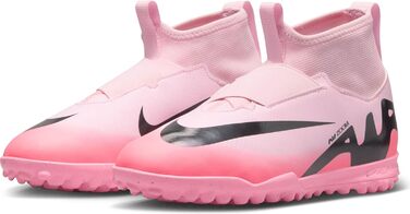 Дитячі футбольні кросівки Nike Zoom Superfly 9 Academy TF для штучного покриття, білі, сині, рожеві (38 EU)