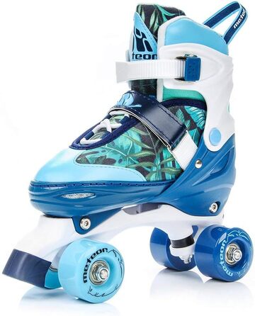 Роликові ковзани Meteor Retro Rollschuhe – стиль 80-х для дітей. Quad skate, 5 кольорів, регульований розмір 39-42 (Flora)