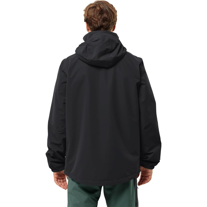 Чоловіча мембранна куртка Jack Wolfskin Stormy Point 2L, чорна, розмір L