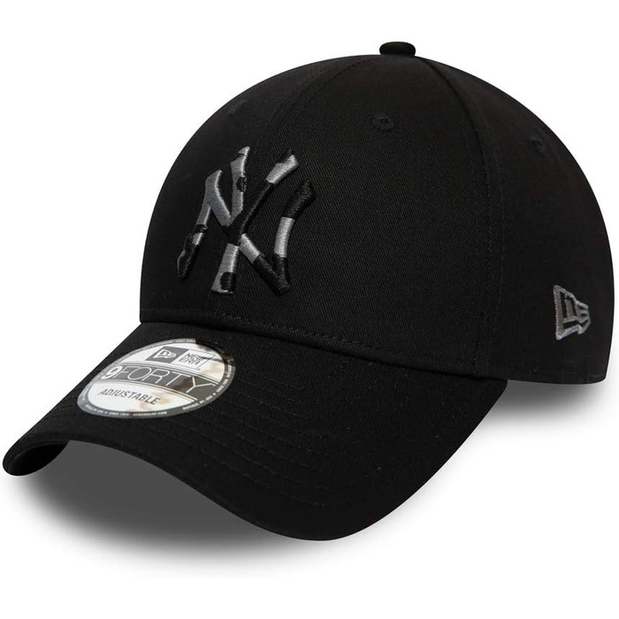 Кепка New Era New York Yankees 9forty Adjustable Camo Infill, розмір універсальний, чорний