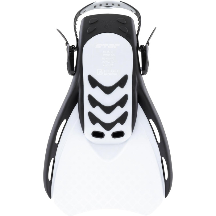 Ласти CRESSI Star Fins S/M (39-43) чорно-білі - для снорклінгу та плавання