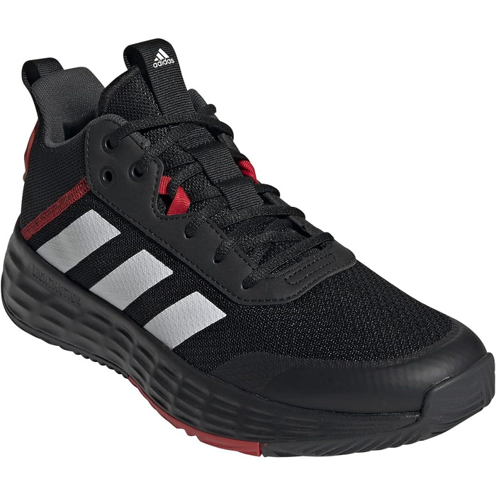 Кросівки баскетбольні adidas Own The Game 2.0 Lightmotion Mid, 42 2/3 EU, чорний/білий/карбон