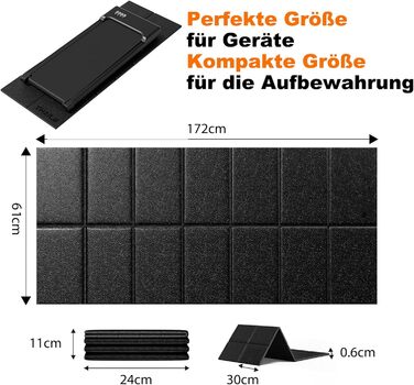 Килимок під бігову доріжку та тренажери 140x60 см, захисний мат з щільного ПВХ для шумоізоляції та амортизації підлоги