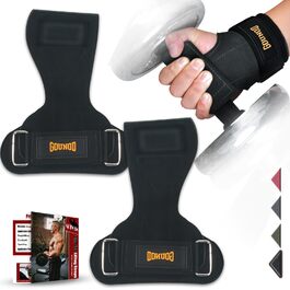 Підтримуючі ремені для тяги AOTWAN з двошарової шкіри, для бодібілдингу та фітнесу, захист зап'ястя, тренувальні ремені для жінок та чоловіків, чорний