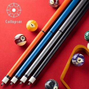 Білльярдний кий Collapsar Heavy Hitter Jump Break Queue, 750 г, 3-частини, 14 мм наконечник з фенолу, матовий синій