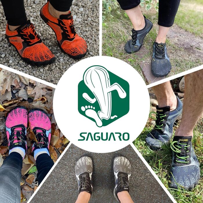Кросівки SAGUARO Unisex для трейлраннінгу та фітнесу дихаючі помаранчеві 45 EU