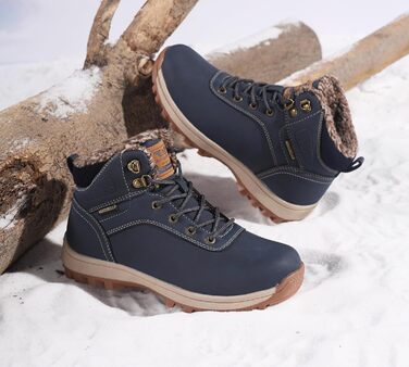 Зимові черевики Arrigo Bello для жінок та чоловіків, утеплені, непромокаючі, антиковзаючі, синього кольору, розмір 36-46