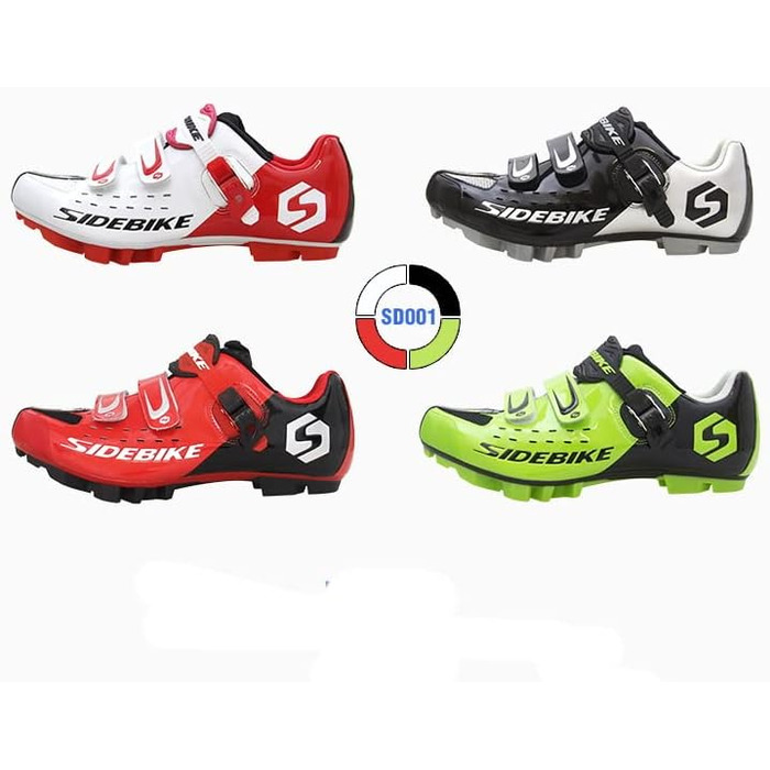 Велотуфлі MTB для чоловіків та жінок. Професійні велотуфлі для гірського велосипеда, сумісні з SPD педалями (38 EU, чорний)