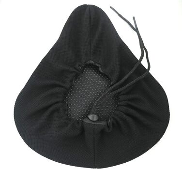 Покриття для сідла велосипеда, широке гелеве крісло, чорне. Підходить для стаціонарних велосипедів, велотренажерів, спінбайків. М'яке гелеве наповнення 27 x 25 см