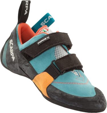 Кріпичі Scarpa Force V для жінок, скелелазні, боулдерингові (35 EU, Icefall Mandarin Red Ed)