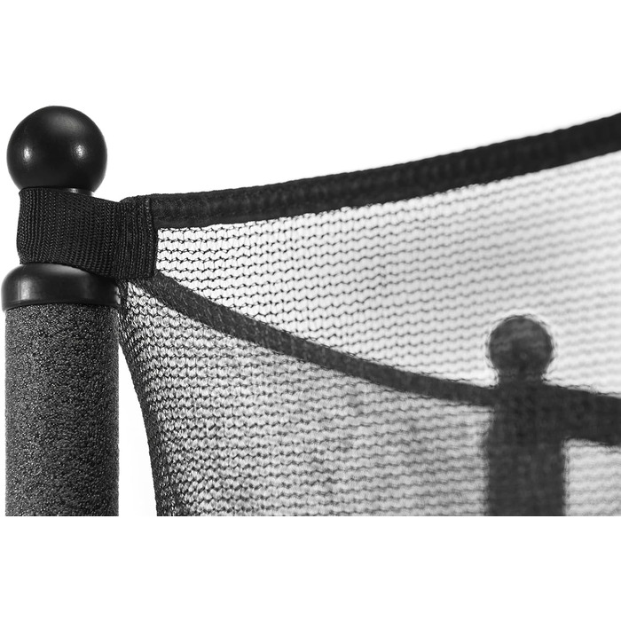 Батут дитячий Salta Junior Ø 140 см, чорний/рожевий, з сіткою, TÜV geprüft