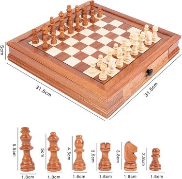 Шаховий набір MZSX з чистого металу, магнітний, складаний, для дітей та дорослих, подарунок на Новий рік