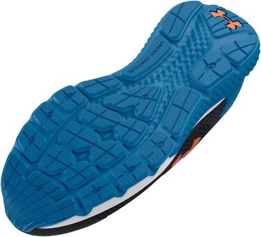 Дитячі кросівки Under Armour Ua Rogue 3 Al для дівчаток, бігові, з технологією Visual Cushioning, чорний, синій, помаранчевий (30 EU, широка ширина)
