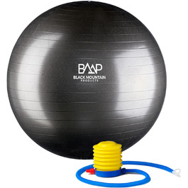 Фітбол професійний Black Mountain Products, 65 см, 1000lbs (453,59 кг), антивибуховий