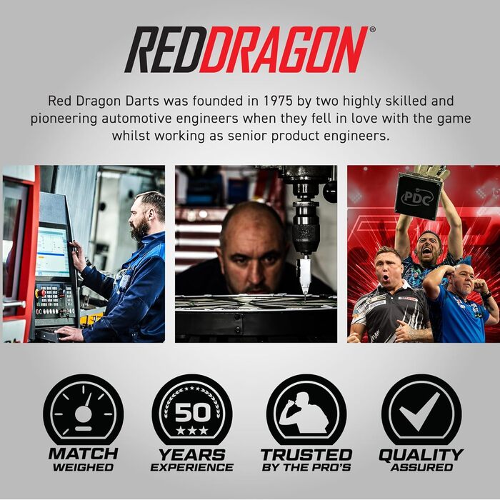 RED DRAGON набір для дартсу 200 шт – аксесуари, вінглети, нейлонові стержні для професійних, турнірних та домашніх ігор