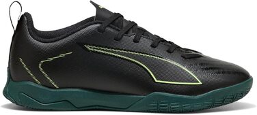 Дитячі футбольні бутси PUMA Ultra 6 Play It Jr для гри на твердих поверхнях (32 EU, Puma Black Fizzy Light Green)