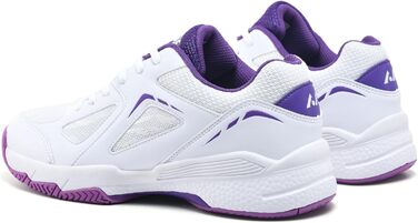 Жіночі тенісні кросівки P601, антиковзаючі, з амортизацією, стабілізуючі, дихаючі, для корта, розмір 38 EU, білі, фіолетові