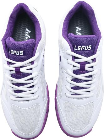 Жіночі тенісні кросівки P601, антиковзаючі, з амортизацією, стабілізуючі, дихаючі, для корта, розмір 38 EU, білі, фіолетові