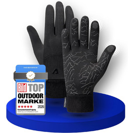 Велосипедні рукавички Alpensattel Premium 2.0 Thermo: водонепроникні, вітрозахисні, з антиковзким покриттям та підтримкою сенсорного екрану, розміри S-XXL