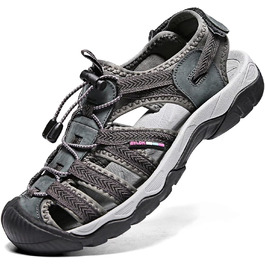 Чоловічі та жіночі шкіряні сандалії для пляжу, трекінгу та активного відпочинку. Літні сандалії для ходьби, розмір 36-46, чорний колір.