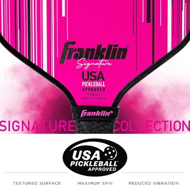 Професійна ракетка для піклболу Franklin Sports Signature Series з покриттям MaxGrit, турнірна, USAPA сертифікат